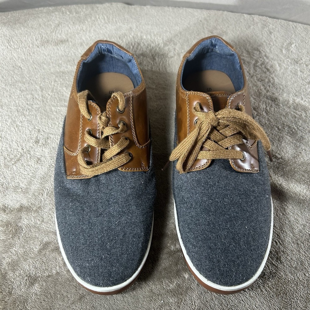 Sonoma Life + Style Mens 9 Gray Wool Blend Brown Lace Up Casual Shoes